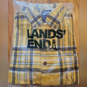 NWT Lands' End Men's Flannel Shirt